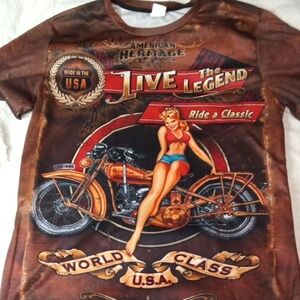 Live the Legend Graphic T-Shirt On Both Sides Free Shipping